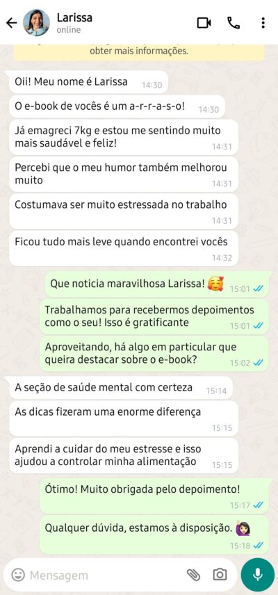 Depoimento 7 (Larissa)